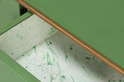 Gideon Shagreen Console - Watercress