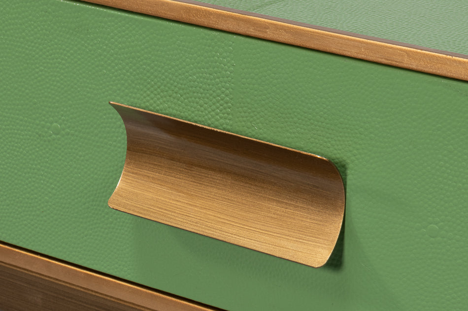 Gideon Shagreen Console - Watercress