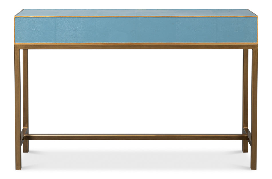 GIDEON SHAGREEN CONSOLE - CHAMBRAY BLUE