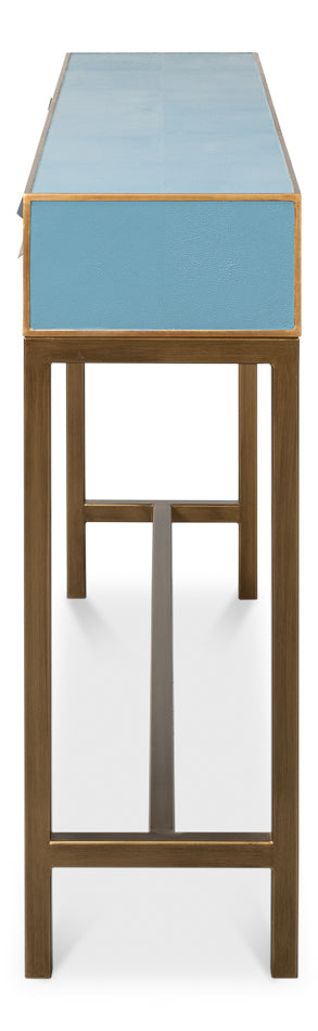 GIDEON SHAGREEN CONSOLE - CHAMBRAY BLUE