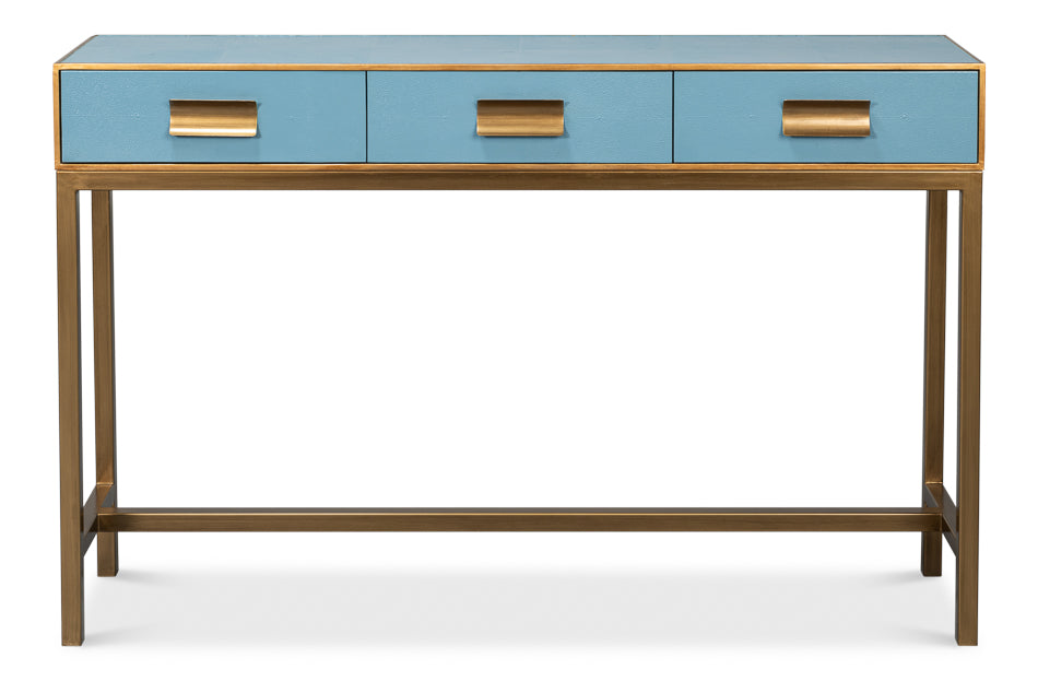 GIDEON SHAGREEN CONSOLE - CHAMBRAY BLUE