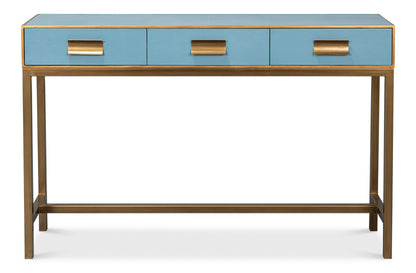 GIDEON SHAGREEN CONSOLE - CHAMBRAY BLUE