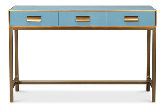 GIDEON SHAGREEN CONSOLE - CHAMBRAY BLUE