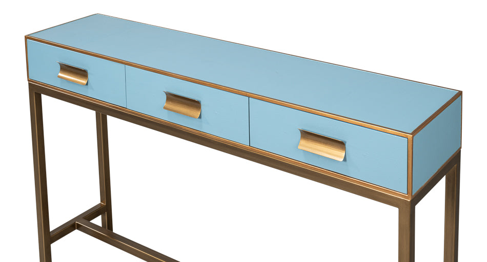 GIDEON SHAGREEN CONSOLE - CHAMBRAY BLUE