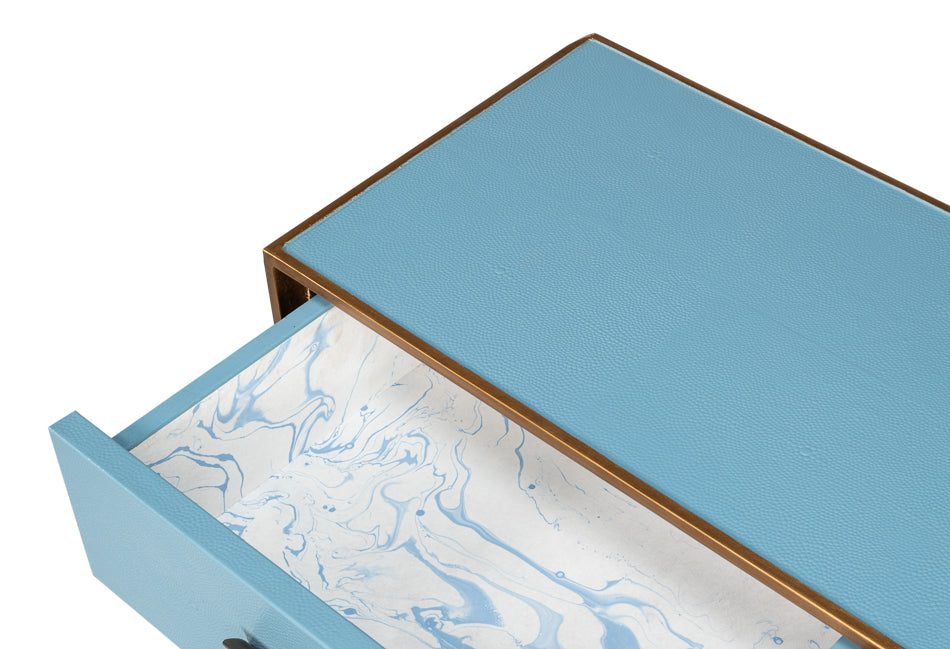 GIDEON SHAGREEN CONSOLE - CHAMBRAY BLUE