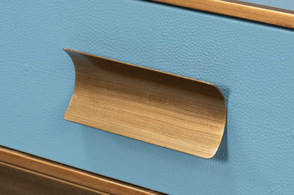GIDEON SHAGREEN CONSOLE - CHAMBRAY BLUE