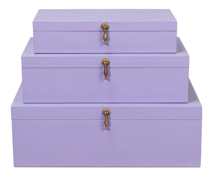 COSMOS NESTING BOXES, SET OF 3, LILAC