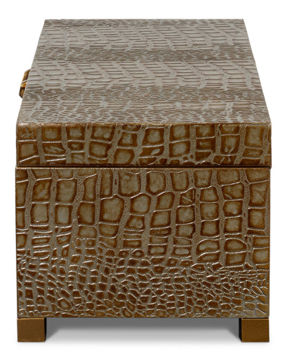 Lyle Leather Box Antique Green
