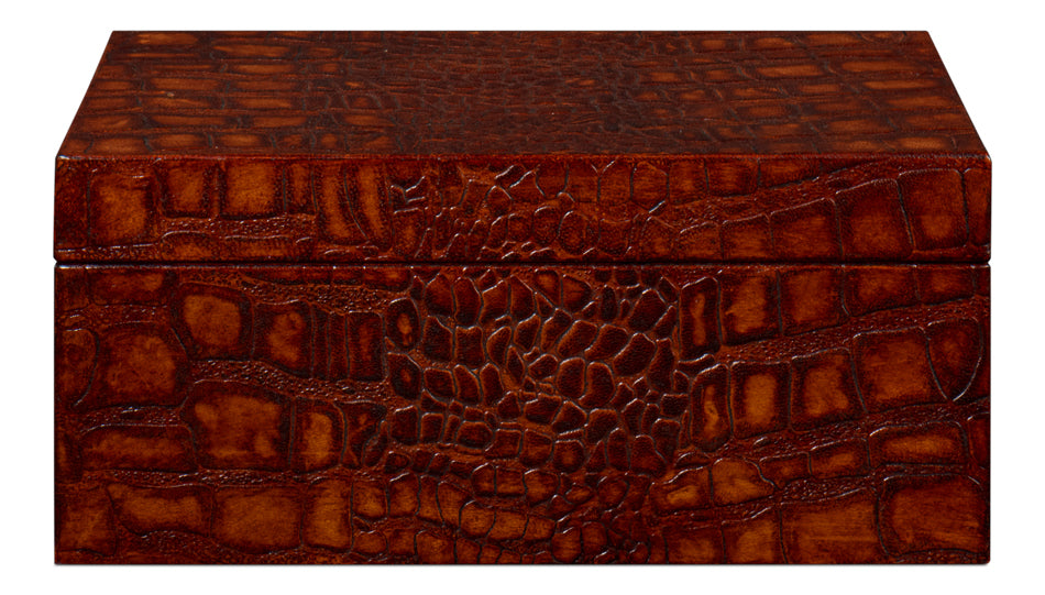 Candece Leather Box Tan Set Of 3