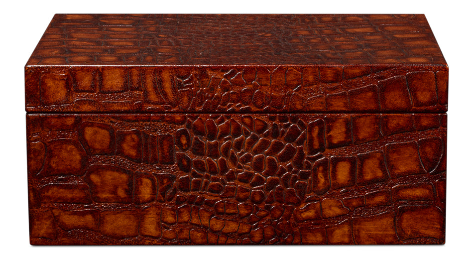 Candece Leather Box Tan Set Of 3