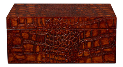 Candece Leather Box Tan Set Of 3