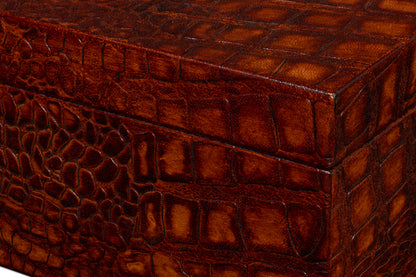 Candece Leather Box Tan Set Of 3