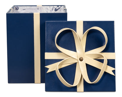 Ferrell Leather Holiday Boxes S/3 Navy