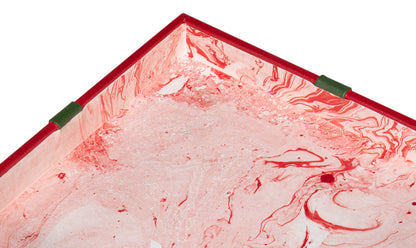 Ferrell Leather Holiday Boxes S/3 Red