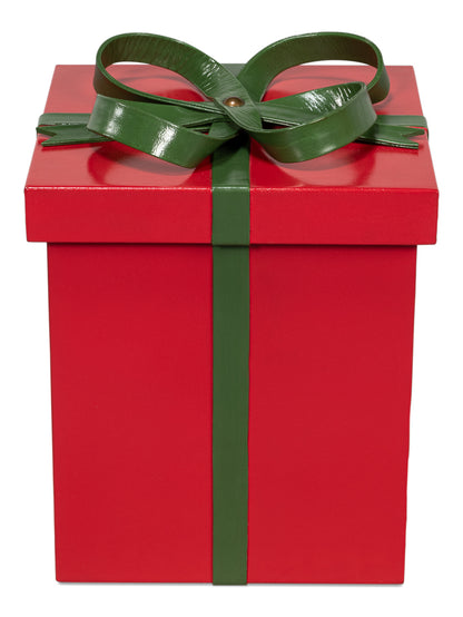 Ferrell Leather Holiday Boxes S/3 Red