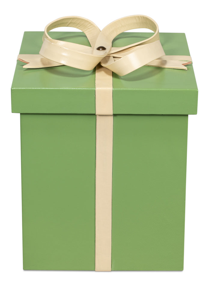 FERRELL LEATHER HOLIDAY BOXES,S/3,GREEN
