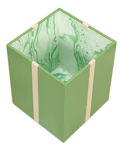 FERRELL LEATHER HOLIDAY BOXES,S/3,GREEN