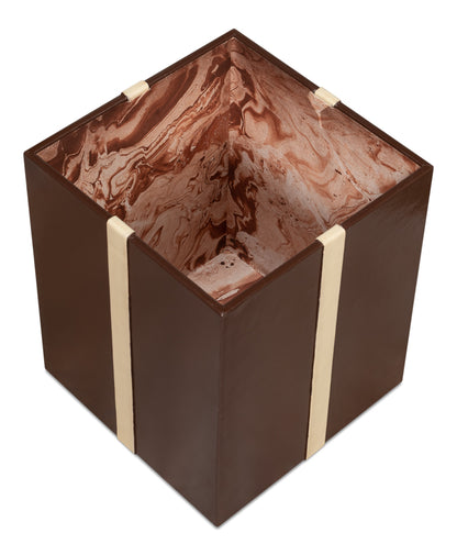 Ferrell Leather Holiday Boxes S/3 Choco