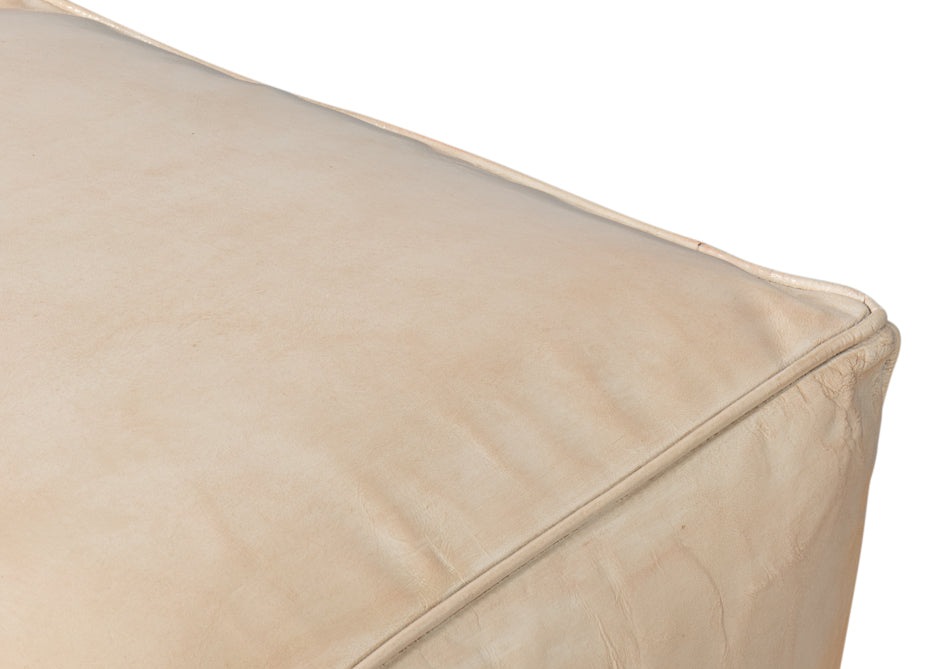 Sunday Afternoon Leather Cube, Taupe