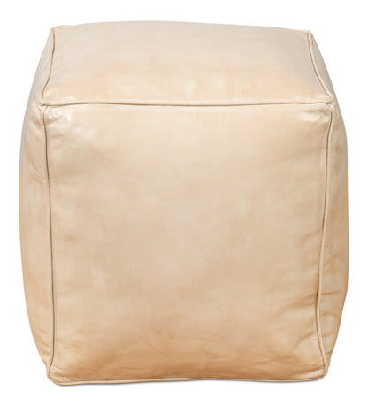 Sunday Afternoon Leather Cube, Taupe