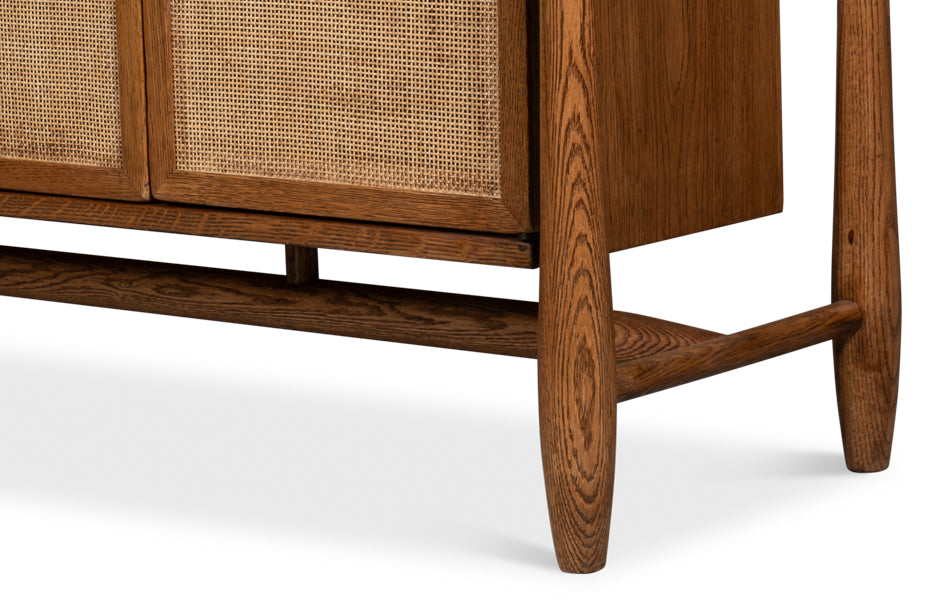 Nido Handcrafted Reclaimed Oak Rattan