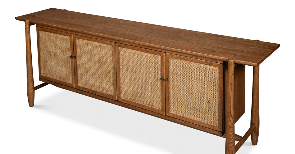 Nido Handcrafted Reclaimed Oak Rattan