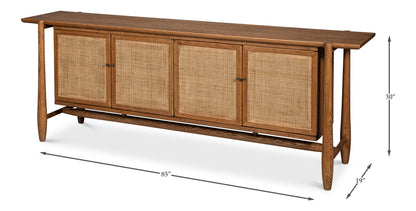 Nido Handcrafted Reclaimed Oak Rattan