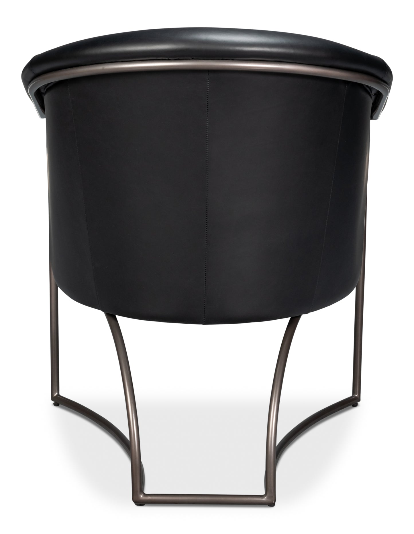 Nagel Distilled Leather Chair Onyx Black