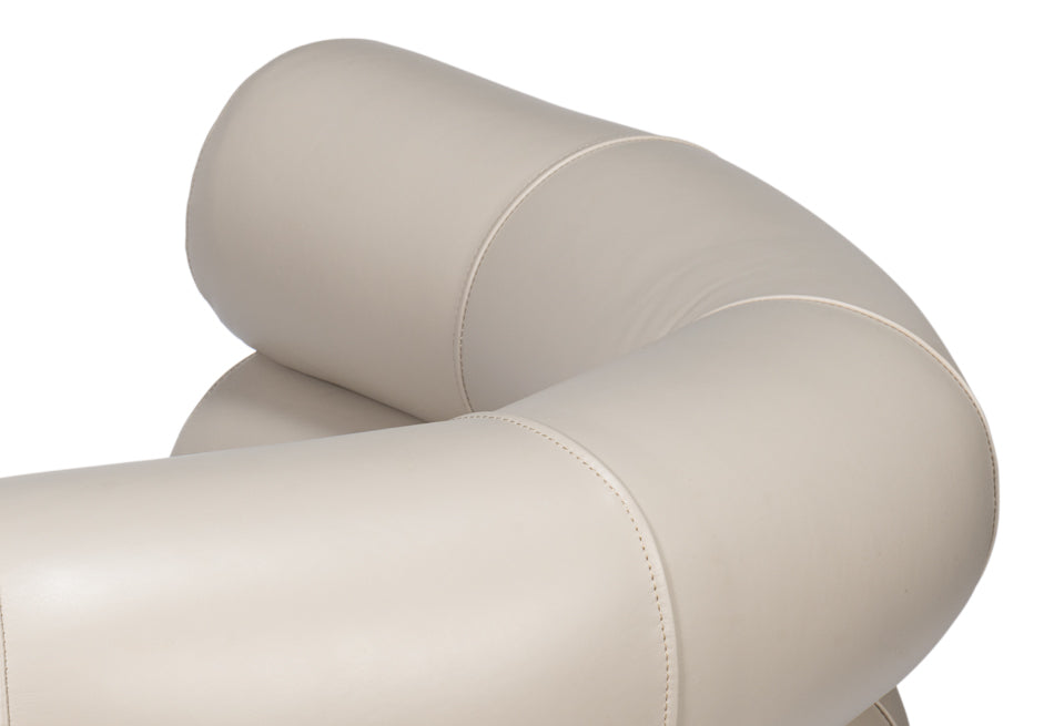 Rondo Occasional Leather Chair White