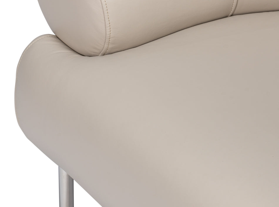Rondo Occasional Leather Chair White