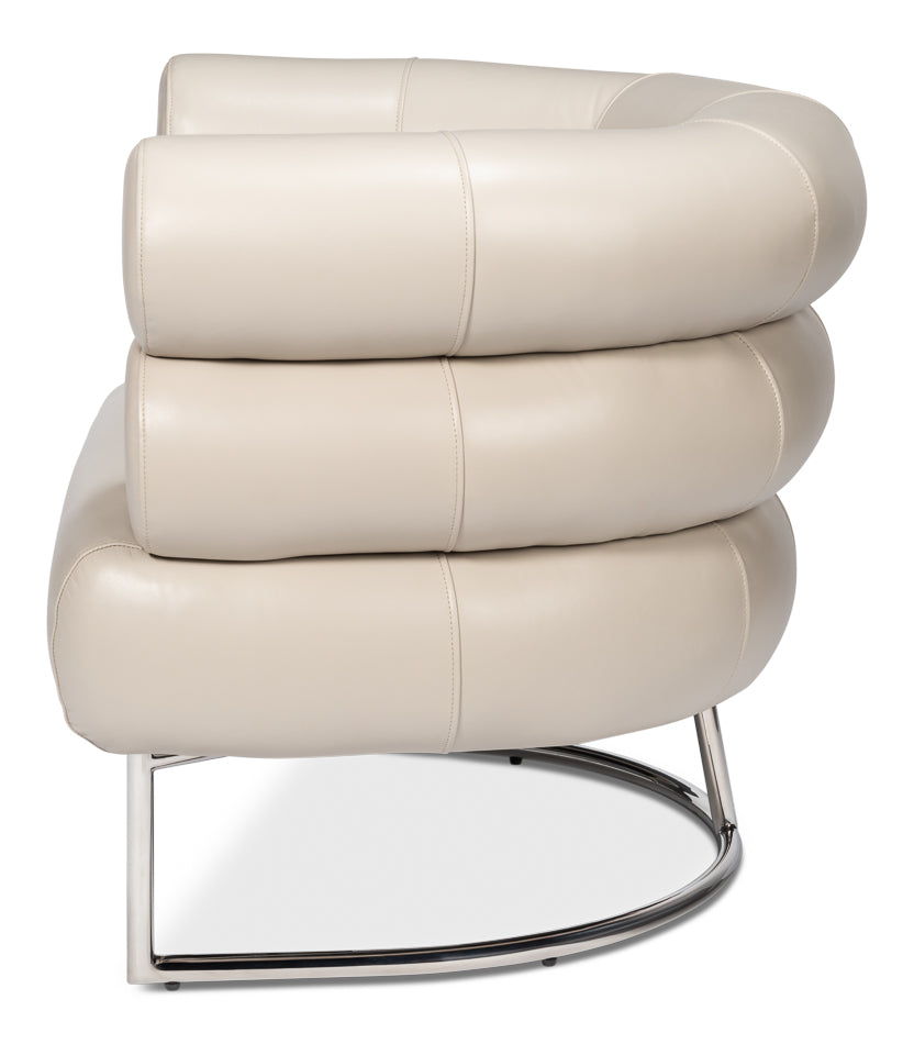 Rondo Occasional Leather Chair White