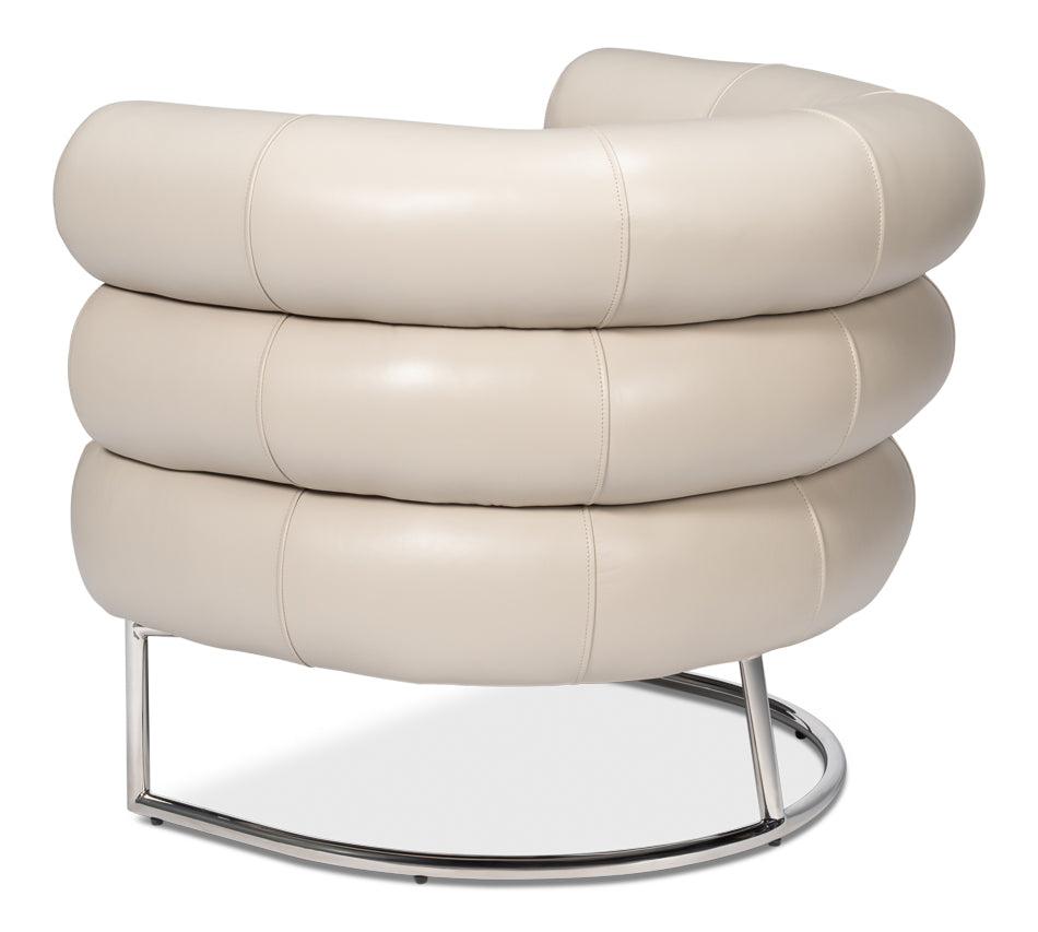 Rondo Occasional Leather Chair White