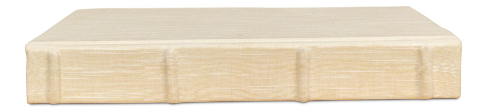 ECRU LINEN BOOKS, SET OF 13