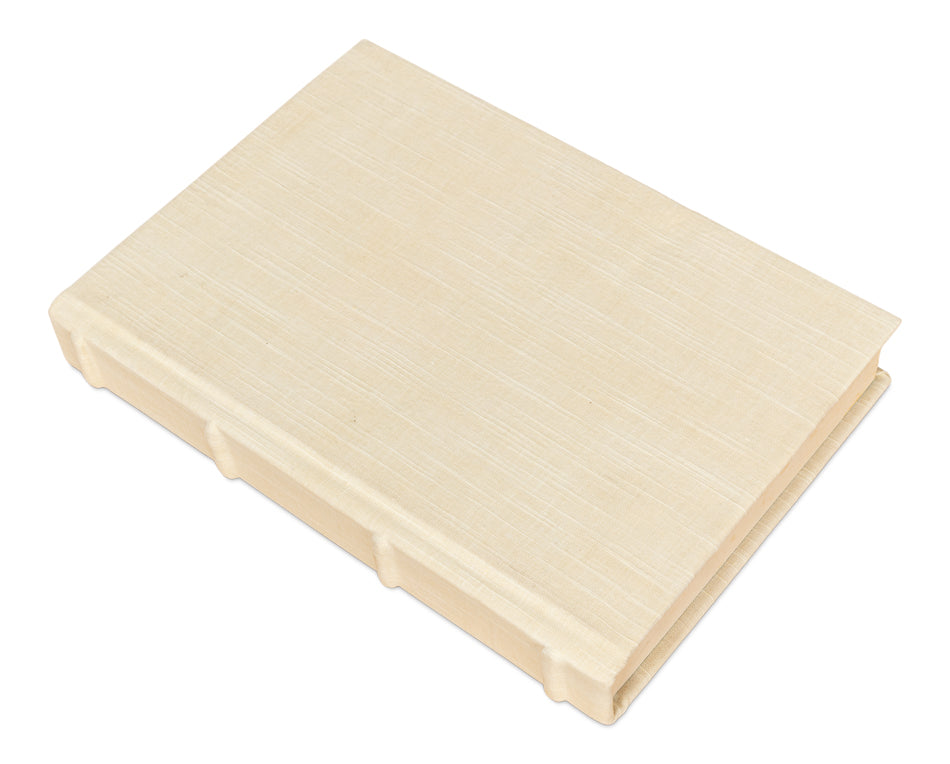 ECRU LINEN BOOKS, SET OF 13