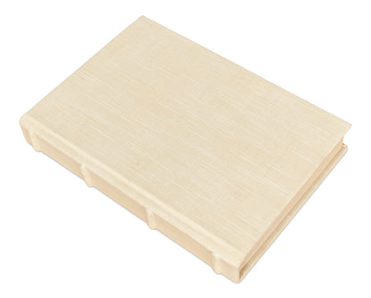 ECRU LINEN BOOKS, SET OF 13