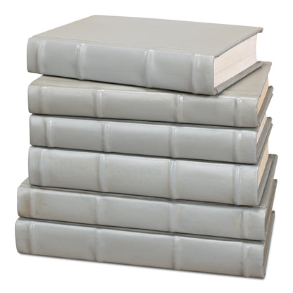 Books, Set Of 12, Antique Grey