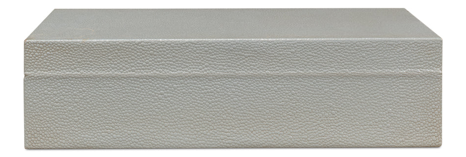 Gatsburg Shagreen Box Storm Grey Set Of 3