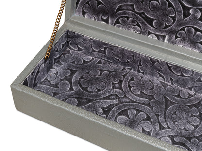 Gatsburg Shagreen Box Storm Grey Set Of 3