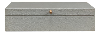Gatsburg Shagreen Box Storm Grey Set Of 3
