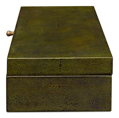 Gatsburg Shagreen Box Leaf Set Of 3