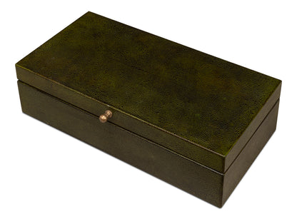Gatsburg Shagreen Box Leaf Set Of 3