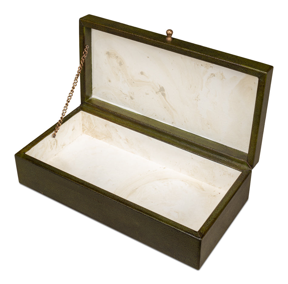 Gatsburg Shagreen Box Leaf Set Of 3