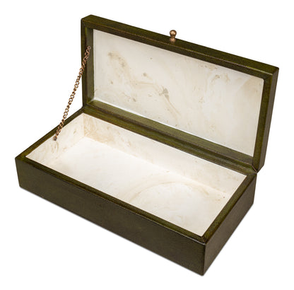 Gatsburg Shagreen Box Leaf Set Of 3