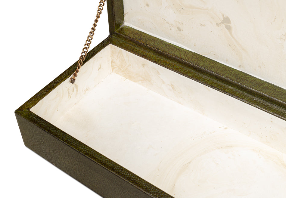 Gatsburg Shagreen Box Leaf Set Of 3