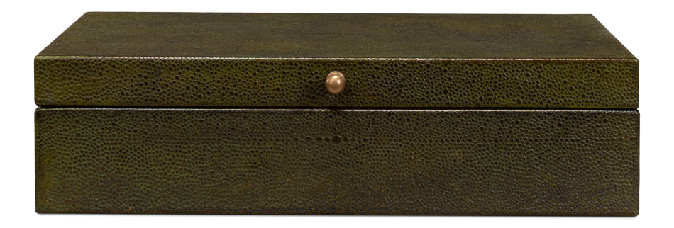 Gatsburg Shagreen Box Leaf Set Of 3