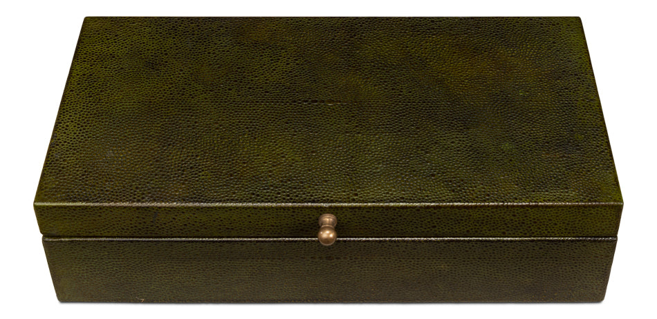 Gatsburg Shagreen Box Leaf Set Of 3