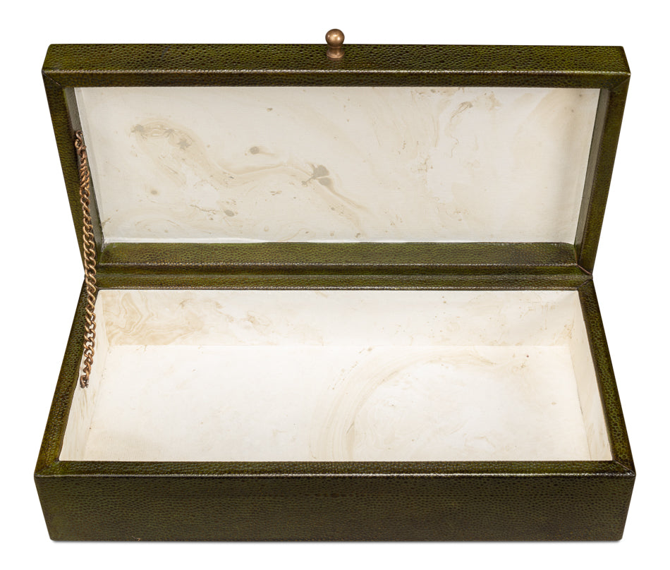 Gatsburg Shagreen Box Leaf Set Of 3