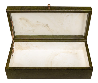 Gatsburg Shagreen Box Leaf Set Of 3