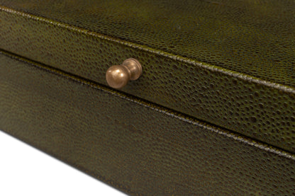 Gatsburg Shagreen Box Leaf Set Of 3