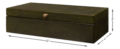 Gatsburg Shagreen Box Leaf Set Of 3
